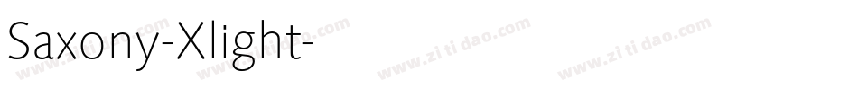Saxony-Xlight字体转换