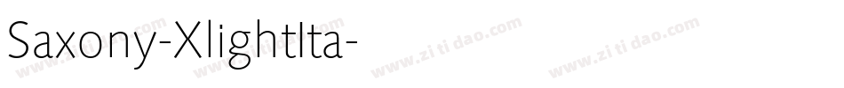 Saxony-XlightIta字体转换
