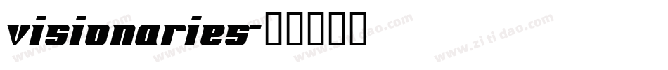 Visionaries字体转换