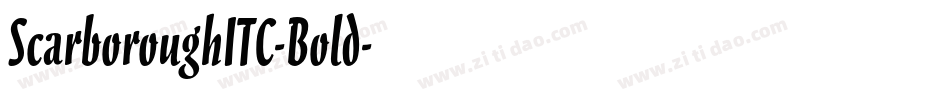 ScarboroughITC-Bold字体转换