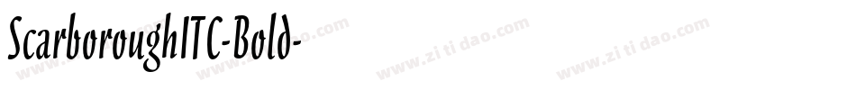 ScarboroughITC-Bold字体转换