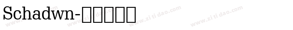 Schadwn字体转换