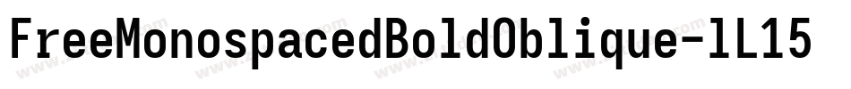 FreeMonospacedBoldOblique-lL15字体转换