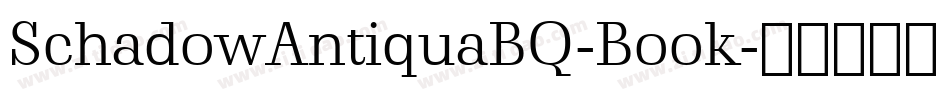 SchadowAntiquaBQ-Book字体转换