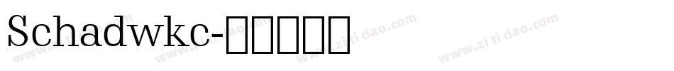 Schadwkc字体转换