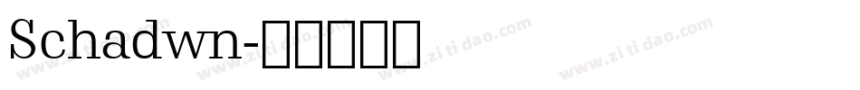 Schadwn字体转换