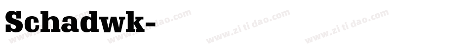Schadwk字体转换