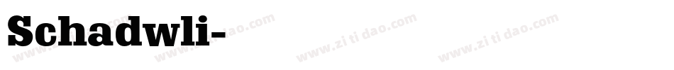Schadwli字体转换