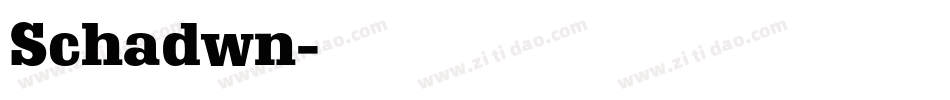 Schadwn字体转换
