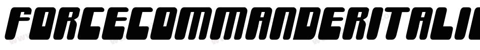 ForceCommanderItalic-ywBW2字体转换