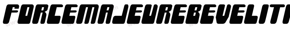 ForceMajeureBevelItalic-W3wA字体转换