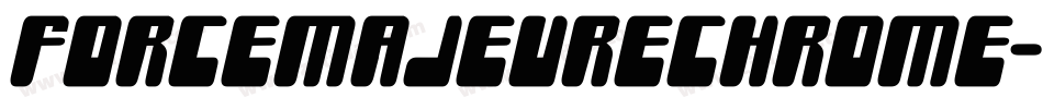ForceMajeureChrome-al95字体转换