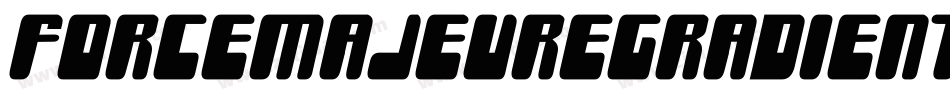 ForceMajeureGradientItalic-qPjV字体转换