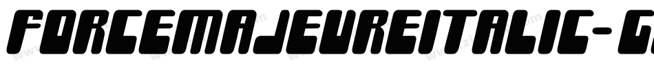 ForceMajeureItalic-G9GD字体转换