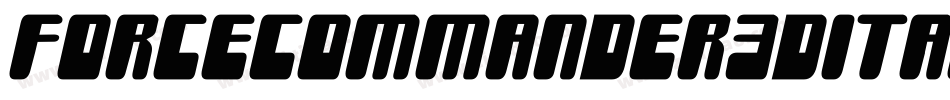 forcecommander3dital字体转换