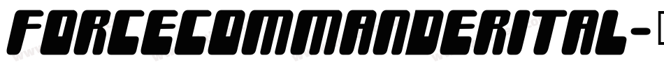 forcecommanderital字体转换
