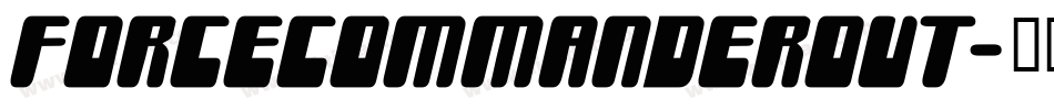 forcecommanderout字体转换