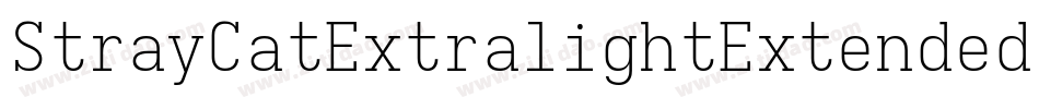 StrayCatExtralightExtended-BreV字体转换