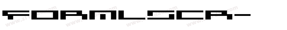 FORMLSCR字体转换