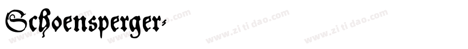 Schoensperger字体转换
