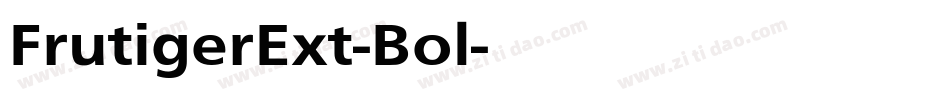 FrutigerExt-Bol字体转换