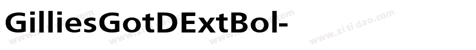 GilliesGotDExtBol字体转换