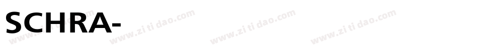 SCHRA字体转换