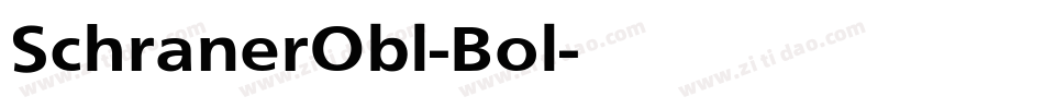 SchranerObl-Bol字体转换