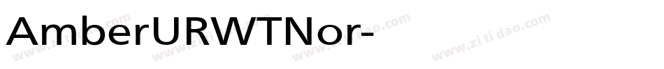 AmberURWTNor字体转换