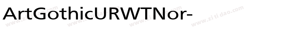 ArtGothicURWTNor字体转换
