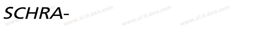 SCHRA字体转换