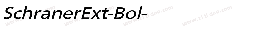 SchranerExt-Bol字体转换
