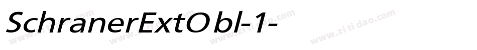 SchranerExtObl-1字体转换