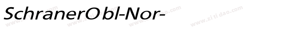 SchranerObl-Nor字体转换