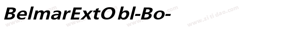 BelmarExtObl-Bo字体转换