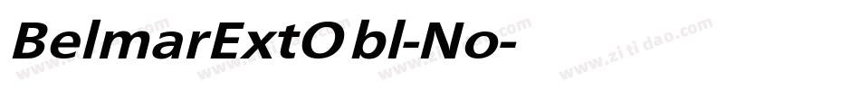 BelmarExtObl-No字体转换