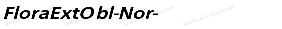 FloraExtObl-Nor字体转换