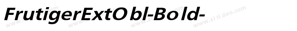 FrutigerExtObl-Bold字体转换