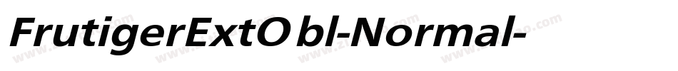 FrutigerExtObl-Normal字体转换