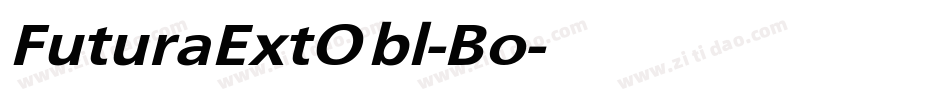 FuturaExtObl-Bo字体转换