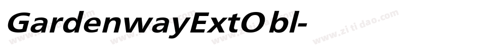 GardenwayExtObl字体转换
