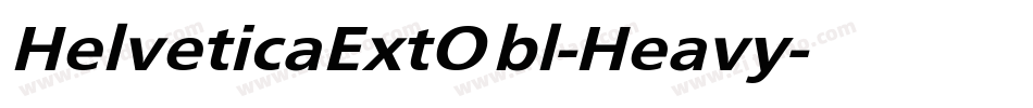 HelveticaExtObl-Heavy字体转换