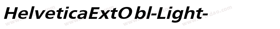 HelveticaExtObl-Light字体转换