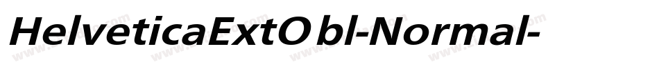 HelveticaExtObl-Normal字体转换