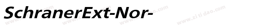 SchranerExt-Nor字体转换