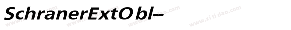 SchranerExtObl-字体转换