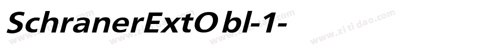SchranerExtObl-1字体转换