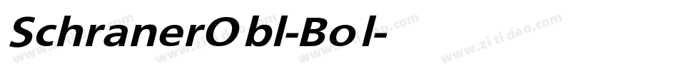 SchranerObl-Bol字体转换