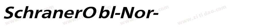 SchranerObl-Nor字体转换