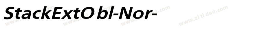 StackExtObl-Nor字体转换